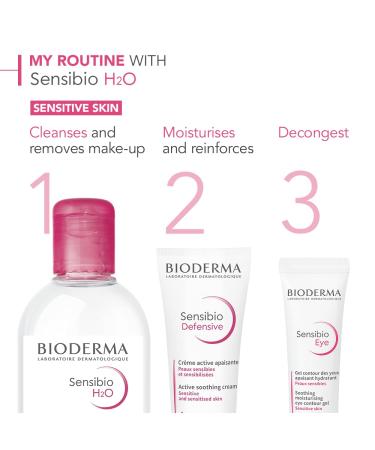 Buy BIODERMA Sensibio H2O Cleansing Solution 100ml - Gentle Cucumber Cleanser for Sensitive Skin - International Shipping Available - Buy Online on GoSupps.com