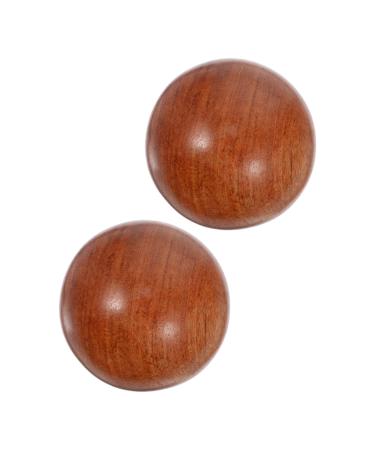 Fomiyes 2st Health Ball Handball Handball for adult wooden tools Handmilling balls Baoding balls made of wood handing tools wooden balls creative spheres pendant massage rosewood 5x5x5cm brown