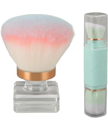 Portable Makeup Brush Ergonomic Strong Grip Thickened Die Casting Powder Brush Deformation Resistant Synthetic Fiber for Home - Buy Online on GoSupps.com