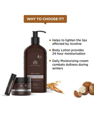 The Man Company Winter Care Regime Combo With Body Lotion Daily Moisturising Cream & Lightning Lip Balm - 24 Hours Moisturisationnourishes Softens Lipsmakes Skin Soft & Supplesls & Paraben-Free - Buy Online on GoSupps.com