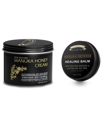 BALM OF GILEAD Manuka Eczema Honey Cream - Tea Tree Balm -Moisturizer for Sensitive Skin Eczema Psoriasis Dermatitis - Softens Skin Irritations Balm for Eczema Rashes Dry Skin