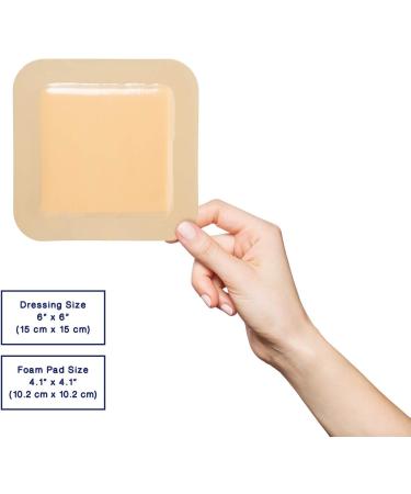 Buy MedVance TM Foam Bordered Adhesive Hydrophilic Foam Dressings 6x6 (4.1x4.1 Pad) - Box of 5 | International Shipping Available - Buy Online on GoSupps.com