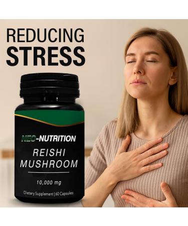 REISHI Mushroom 10 000mg Organic Mushroom Extract Mushroom Pills Cordyceps for Energy and Performance Digestive Immune Brain Health & Energy Production Immunity Boost Stress Relief Sleep Support - Buy Online on GoSupps.com