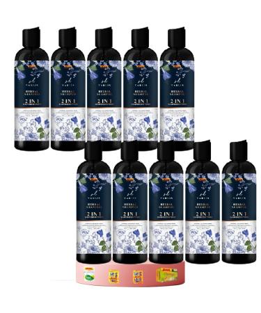 Varlis Herbal Shampoo Conditioner 2in1 Butterfly Pea Ginger Nourish Smooth Hair 13.52 Fl. Oz. Set 10 By Beautygoodshop Get Free For You Beauty Gifts