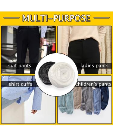 LELE LIFE 32.8ft Self-Adhesive Pants Hem Tape - Permanent Washable Iron-On Clothing Tape for Pants, Jeans & Clothes - Black - Buy Online on GoSupps.com