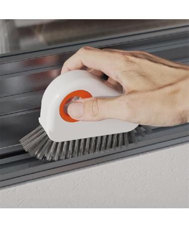 2 in 1 Groove Cleaning Brush Window Track Cleaning Tools with Hidden Scraper Magic Window Track Cleaner Sliding Door Track Cleaner Deck Hard Bristle Crevice Cleaning Tool(2pcs Orange) - Buy Online on GoSupps.com
