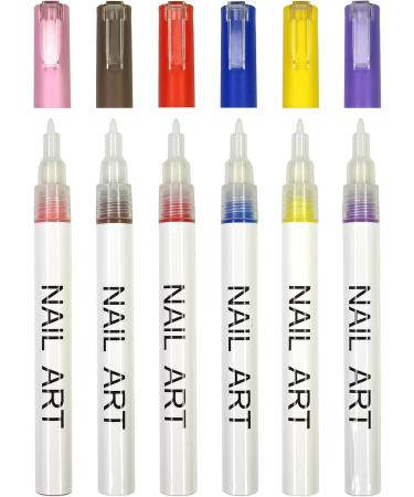 12Pcs Art Pen Set for Art Jewellery Manicure Tool Colorful Tip Art Pen Painting Liner Pen - Buy Online on GoSupps.com