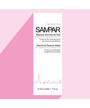 Sampar - Night Gum Mask - Night Mask - Eliminates Redness Marks Blackheads - For Mattified Purified and Soft Skin When You Wake Up - Erase Your Imperfections - 50 ml Airless Bottle - Buy Online on GoSupps.com