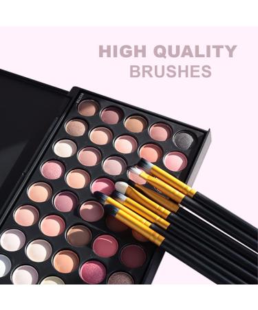 MUJGAN 20 Pieces Makeup Brush Set Professional Face Eye Shadow Eyeliner Foundation Blush Lip Makeup Brushes Powder Liquid Cream Cosmetics Blending Brush Tool (Black) - Buy Online on GoSupps.com