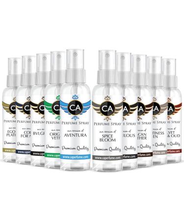 CA Perfume Spray Top 10 For Men (Aventura + Code + Bvlgr Man + Orjinal Vetiver + Platinum Egoiste + Velvet Rose Oud + F. Fabulous + Tuscan Leather + Spicebloom + Guiltiness Men)