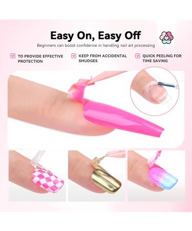 SAVILAND Liquid Latex for Nails - 20ML Peel Off Barrier & Cuticle Guard with Tweezer | Nail Art Tools for Home & Salon Manicure - Buy Online on GoSupps.com