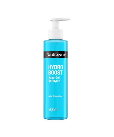 Neutrogena | Hydro Boost Aqua Cleansing Gel (200 ml pump bottle) Facial cleanser with hyaluronic acid and glycerin Hydrating gel to remove impurities and makeup