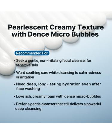 DearMYDEW HYCICA Soothing Gentle Cleansing Foam | Low pH 5.5 Cleanser for Sensitive Skin Calming Hydrating Cica Face Wash & Barrier Care Centella Ultra-Low Molecular HA Korean Skincare 5.07 fl oz - Buy Online on GoSupps.com