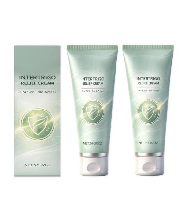 fufumiko Intertrigo Cream & Relief Cream Skin Fold Care & Chafing Support Cream With Zinc Oxide & Undecylenic Acid- Reduce Moisture & Friction Non-Greasy Formula 2 OZ (Pack of 2)