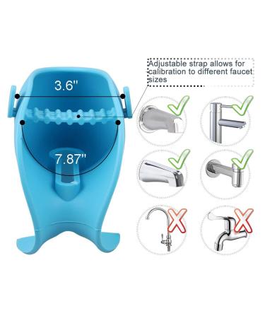 Universal Whale Bathtub Faucet Spout Cover for Baby Safety - Blue - Buy Online on GoSupps.com