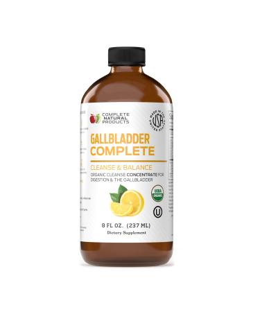 Gallbladder Complete 8oz - Natural Organic Liquid Gallstones Cleanse  Support  & Sludge Formula Supplement 8 Fl Oz (Pack of 1)