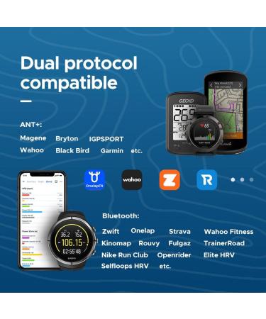 GEOID HS500 Heart Rate Monitor - ANT+/Bluetooth Chest Strap for iOS/Android Apps - Buy Online on GoSupps.com