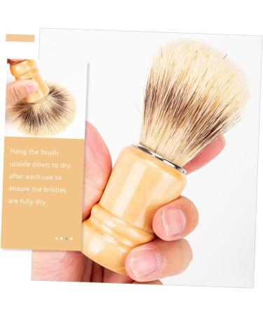Buy Healvian 2-St Bartbrush - Travel Shaving Brush for Men | Perfect Gift with Wooden Handle & Nylon Wool - Buy Online on GoSupps.com