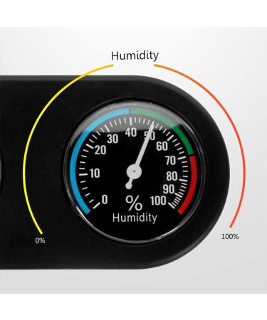 Roseflower 2 Pack Reptiles Thermometer Hygrometer - Precision Mechanical Dial for Terrariums | Accurate Temperature & Humidity Measurement (No Battery Needed) - Buy Online on GoSupps.com