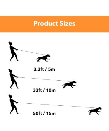 Pet Prime 10m Long Dog Training Lead with Padded Handle - Heavy Duty Nylon Leash for Small, Medium & Large Dogs - 1 Inch Wide - Buy Online on GoSupps.com