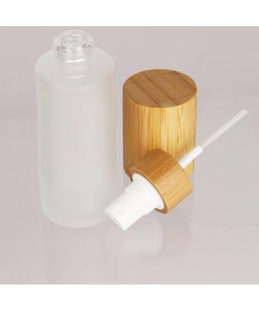 Cosidea 6-Pack 60ml Glass Spray Bottles with Bamboo Lid | Fine Mist Pumps for Perfume & Toner | Eco-Friendly Containers for Toiletries - Buy Online on GoSupps.com