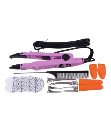 Hair extension iron 1 Set Hair Extension Fusion Iron Tool Pre Bonded Keratin Adjustable Temperature Heat Iron Hair Connector Full Tool Kit