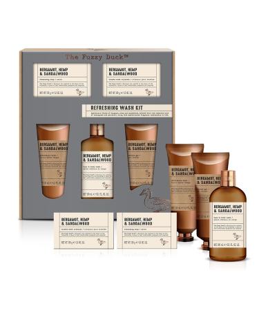 Baylis & Harding The Fuzzy Duck Bergamot Hemp & Sandalwood Men's Luxury Grooming Gift Set (Pack of 1) - Vegan Friendly