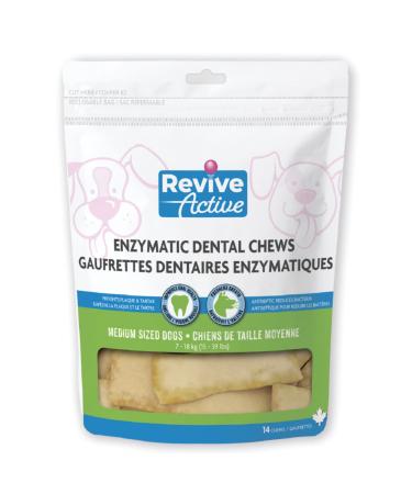 Revive Active - Enzymatic Dental Wafers for Small-Medium Dogs 14ct Prevents Plaque and Tartar Antiseptic Reduces Bacteria Improves Hygiene Oral of your Dog. 1 count (Pack of 14)