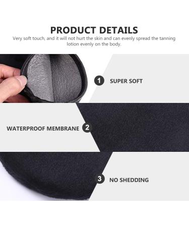 Baluue Lot de 2 Moufles Applicateurs Autobronzants en Velours Taille Petite Couleur Noire R utilisables et Lavables pour Appliquer Uniform ment Cr me Lotion Solaire et Mousse - Buy Online on GoSupps.com