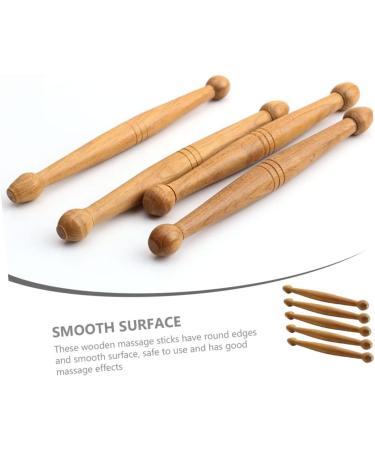 Gleavi 25pc Wooden Massage Device Set | Reflex Zone & Pressure Point Foot Massagers | Eco-Friendly Wooden Massage Sticks | 12x1.3cm x 5pcs - Buy Online on GoSupps.com