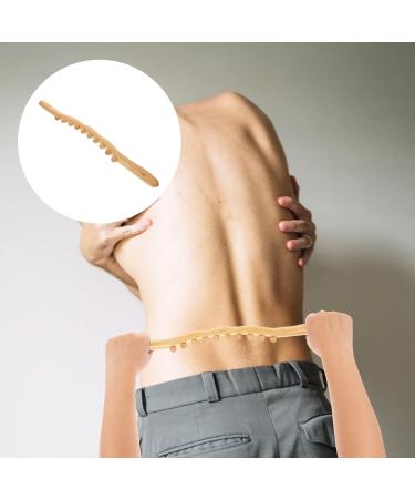 Buy Gleavi 2st Roll Rod with 10 Pearls - Multi-Purpose Gua Sha Trigger-Point Massager & Shoulder Roller Tool - Light Yellow Fitness Device for Body Relief - Buy Online on GoSupps.com