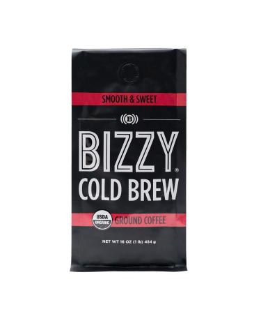Bizzy Organic Cold Brew Coffee Bundle - Coarse Ground Smooth & Sweet + Dark & Bold 1 LB | 2 Pack - Buy Online on GoSupps.com