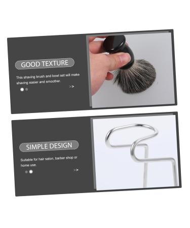 Beavorty 4 Sets Beard Brush Set - Professional Shaving Tools for Men | Portable Shaver & Beard Care Kit | Multi-use Shave Brush & Razor Stand - Buy Online on GoSupps.com