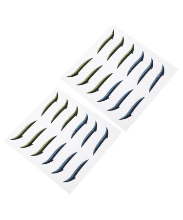 Ipetboom 12 Pairs Glitter Eyeliner Invisible Eyelid Tapes Flash Tape Eye Makeup Stickers Miss Eyes Skin Patch