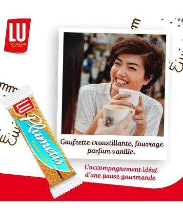 LU Plumetis Vanilla Scented Wafer with Vanilla Filling Ideal for Snacks Pack of 80 Sachets (23.5 g) - Buy Online on GoSupps.com