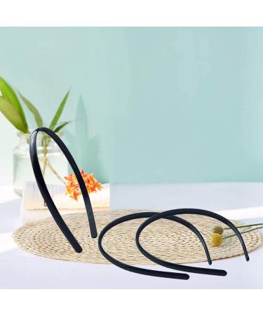 6 Pack Plastic Headbands - Unisex DIY Teeth Comb Hairbands in Black | Perfect for All Hair Types - Buy Online on GoSupps.com