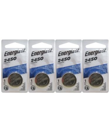 MBS Compatible with Energizer Lithium Coin Blister Pack Watch/Electronic Batteries CR2450 (Pack of 4)