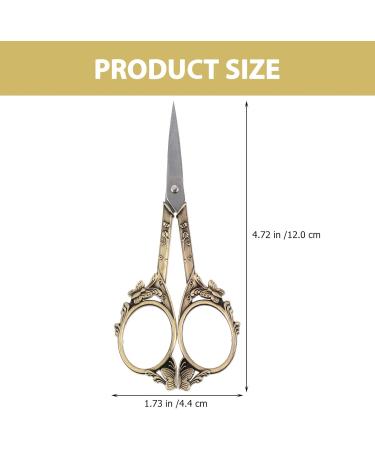 Compact Stainless Steel Beauty Scissors - Multi-Function Eyebrow & Nose Hair Scissors for Travel | Wear-Resistant & Portable - Buy Online on GoSupps.com