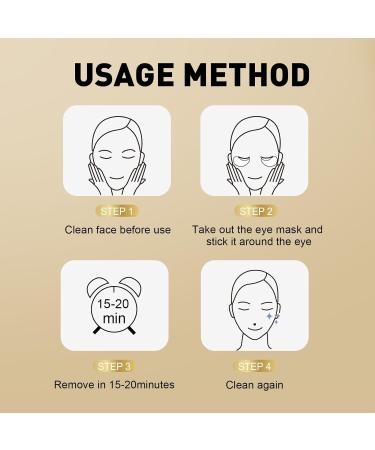 Under Eye Patches (50 Pairs) - 24K Gold Eye Patches for Puffy Eyes Dark Circles Eye Bags and Wrinkles Collagen - Buy Online on GoSupps.com