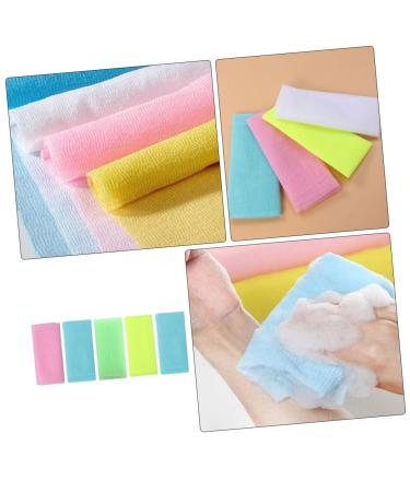 5pcs Back Scrub Foam Towel & Loofah Set - Body Massage Brushes Bathing Supplies for an Invigorating Shower Experience - Buy Online on GoSupps.com