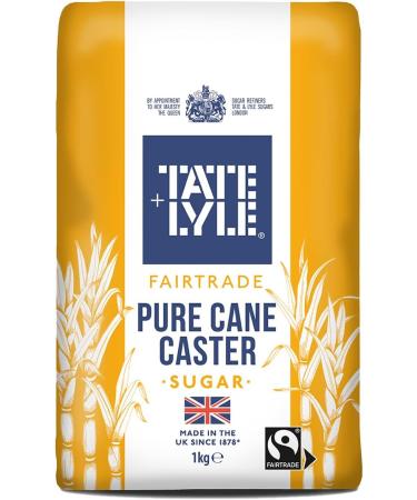 Tate & Lyle | Fairtrade Cane Sugar Caster Sugar 1kg | Fairtrade Pure Cane Sugar | made from the juice of the sugarcane plant and nothing else - Buy Online on GoSupps.com