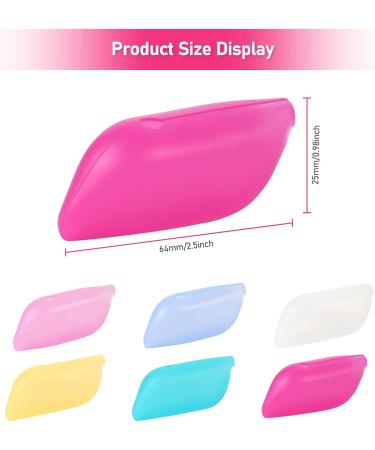 Buy Tyeqwt 6-Piece Silicone Toothbrush Covers - Portable Toothbrush Caps for Travel Camping and Home Use - Buy Online on GoSupps.com