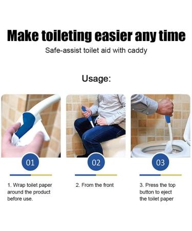 Buy Hellocreate Toilet Aid - Foldable Comfort Wiper for Seniors & Pregnant Women | Long Range Self-Wiping Tool - Buy Online on GoSupps.com