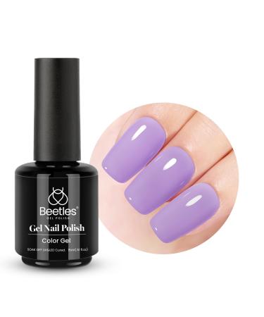 beetles Gel Polish 15ml Lilac in Dreams Purple Soft Purple Light Purple Lavender Purple Gel Nail Polish Soak Off LED Nail Lamp Gel Polish Nail Art Manicure Salon DIY Home
