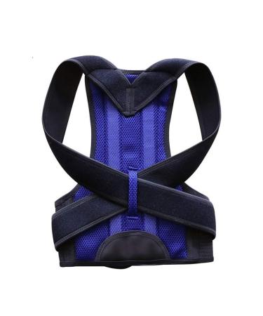 Posture Corrector For Back Clavicle Spine Back Shoulder Lumbar Support Corset Correction Posture pedic belt Men Women (Black 3XL) Better life Blue M