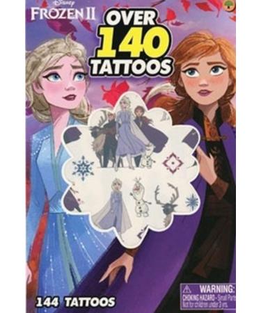 Disney Frozen II Over 140 Temporary Tattoos Booklet
