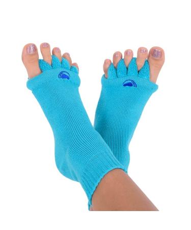 Original Foot Alignment Socks Blue (Womens 7-9/Mens 5-8) Happy Feet (Medium) Blue Medium