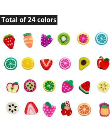 17800Pcs Fruit Nail Art Slices - Colorful Polymer Clay Fruit Slice DIY Supplies (24 Styles) - Buy Online on GoSupps.com