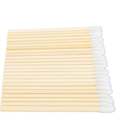 HUSHUI 100Pcs Bamboo Handle Lip Brush Set Portable Disposable Lipstick Applicator for Makeup Tool and Lip Gloss Wand - Buy Online on GoSupps.com