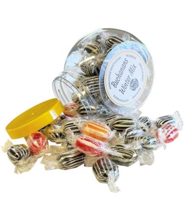 250g Cookie Jar of Buchanans Winter Mix Hard Boiled Sweets - Buy Online on GoSupps.com